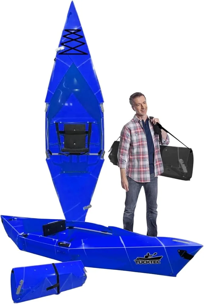 tucktec 10 pro foldable kayak full size portable made in usa green